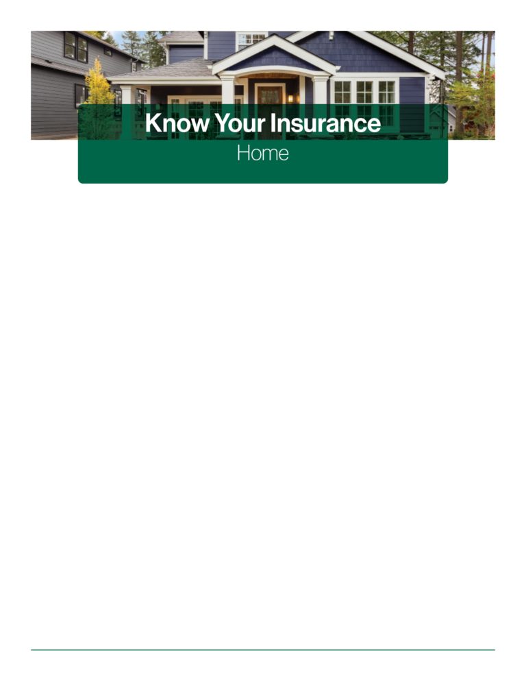 Know your home insurance